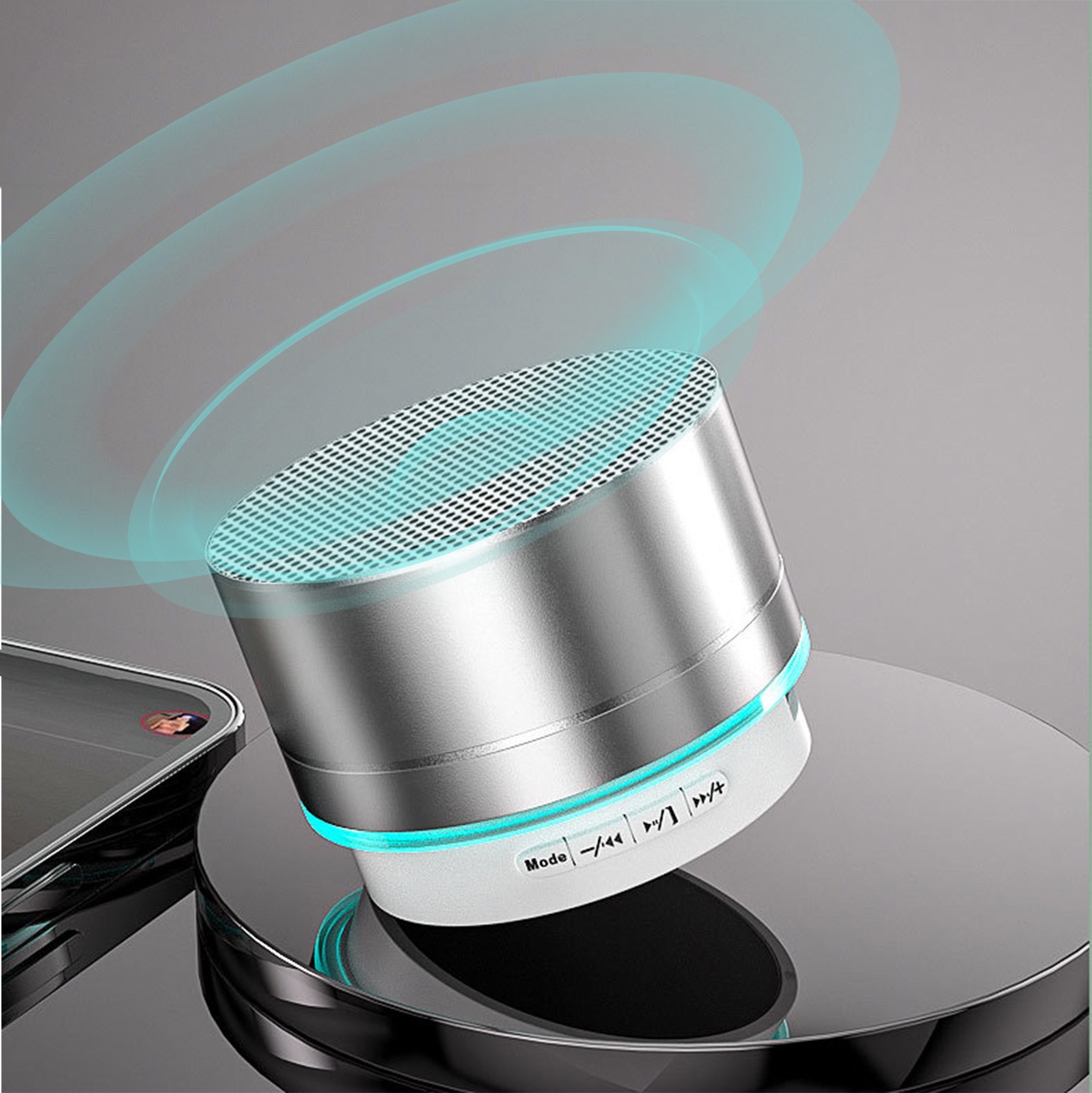 Cameland Haut-Parleur Bluetooth en Métal Mini Portable Système de Son pour Portable