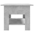 thumbnail image 2 of vidaXL Coffee Table Concrete Grey 102x55x42 cm Engineered Wood, 2 of 4
