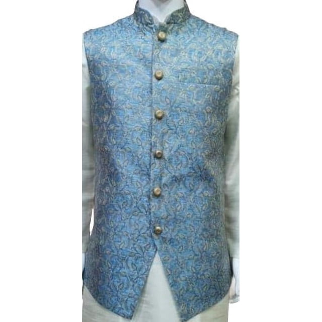 Bellisimo Fashon Gilet de Luxe Brodé Nehru pour Homme