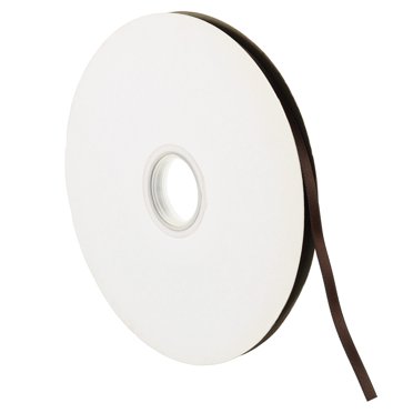 Unique Bargains 0.28' x 100 Yards Double Face Decorate Crafts Roll Satin Ribbon Dark Brown