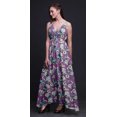thumbnail image 4 of Bimba Floral Women Summer Printed V Neck Long MaxiDressHoliday Resort Wear-Medium, 4 of 4