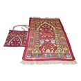 thumbnail image 3 of simhoa Tapis de Prière avec Sac de Transport Tapis de Zone pour Salon Voyage Chambre Rouge, 3 of 8