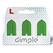 thumbnail image 3 of LSTYLE Dart Flights : L6 PRO Slim - Texture à Fossettes - Vert Lime, 3 of 4