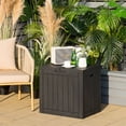 thumbnail image 2 of Costway 30 Gallon Deck Box  Storage Container Seating Tools Organization Deliveries Black, 2 of 9