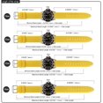 thumbnail image 3 of Silicone Rubber Watch Strap, 24mm, Yellow, 3 of 7