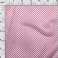 thumbnail image 3 of oneOone Rayon Medium Pink Fabric Gingham Check Craft Projects Decor Fabric Printed By The Yard 56 Inch Wide, 3 of 4