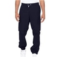 thumbnail image 2 of jsaierl Cargo Pants for Men Casual Outdoor Tactical Pants Drawstring Lightweight Solid Hiking Work Pants with Multi Pockets, 2 of 7