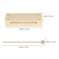 thumbnail image 2 of 1 Set of Wood Rhythm Block Musical Percussion Instrument with Mallet Rhythm Music Lummi Sticks, 2 of 8