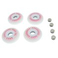 thumbnail image 2 of Wweixi 4 Pieces 76mm LED Lights Flashing Inline Skate single color LED lights Roller Skating Wheels Red, 2 of 6