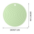 thumbnail image 3 of Qaailabf Dessous de Verre Antidérapant de 18 cm, Grand, Résistant à la Chaleur, Napperon de Table, Silicone de Qualité Alimentaire Premium, Protection de Vaisselle, Coussinet pour Boissons Chaudes Froides Café Thé Tasses Bouteilles Cuisine Salle à Manger Meubles, 3 of 4