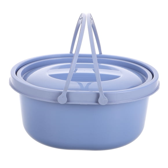 Portable Camping Toilet with Lid Outdoor Travel Potty Seat Car Toilet Bucket for Emergency Use Household Spittoon Camping Toilet with Handle