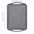 thumbnail image 4 of CaiYueKe Non-Slip Lap Tray with Handles Dishwasher Safe Food Serving Tray for Eating on Couch Portable Breakfast in Bed Tray for Dinner Snacks Sturdy Lightweight Rectangular Tray for Sofa Home Dining, 4 of 9