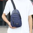thumbnail image 2 of Sac Bandoulière, Sac Bandoulière Sac à Dos avec Trou Usb avec Trou pour Écouteurs Sac à Dos de Randonnée Sac Bandoulière Multifonction Sac de Poitrine, Sac à Dos avec Port de Charge Usb, 2 of 8