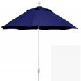 thumbnail image 1 of 9' Oct Home Patio Umbrella 8 Rib Crank White with Navy Blue spun acrylic canopy, 1 of 1