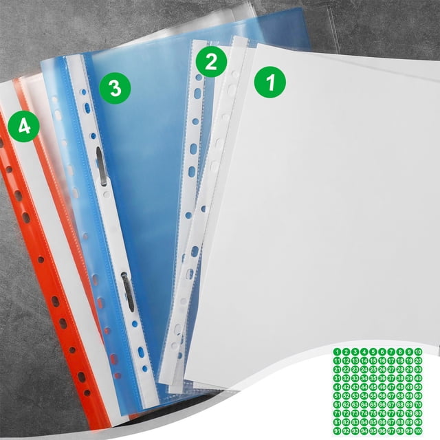 QTOCIO 1 Inch 1 To 100 Number Combination Stickers Sheets For Note Decoration
