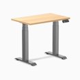 thumbnail image 1 of Desky Dual Mini Sit Stand Desk - Sublime Teak / 32 x 20 inches / Space Grey, 1 of 10