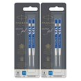 thumbnail image 2 of Parker Quink Refill Ink for Ballpoint Ball Pens, Medium Point, Blue Ink, 4-Total refills ( 30526PP-2PK), 2 of 4