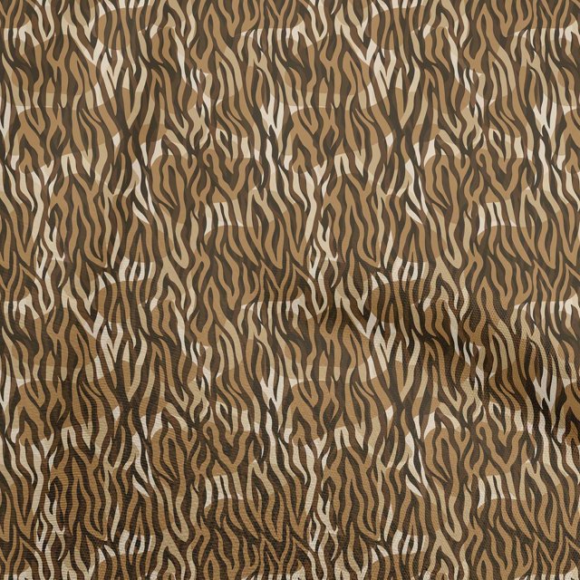 oneOone Polyester Lycra Brown Fabric Abstract Sewing Material Print Fabric By The Yard 56 Inch Wide