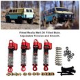 thumbnail image 2 of Wweixi 4pieces Front Rear Shock Absorber Damper For Hobbyplus 1/18 CR18P Rock Van Durable And Easy To Install Front Rear Shock Red 1Set, 2 of 6