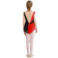 thumbnail image 3 of Alvivi Filles Enfants Justaucorps de Danse de Gymnastique Scintillant en Strass Robe de Patinage Artistique de Compétition Rouge 14, 3 of 6