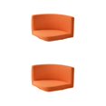 thumbnail image 4 of kurtrusly Trilateral Chair Covers Wide Application And Strong Elastic Chair Protection Made Easy Polyester Cover Chairs Decoration Orange 2Set, 4 of 6