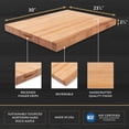 thumbnail image 4 of John Boos & Co. Edge-Grain Reversible Cutting Board, Maple - 30" x 23" - 2.25" Thick, 4 of 5