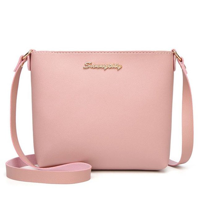 Sac à Main pour Femmes Simple Mode Couleur Unie Sac Bandoulière Décontracté