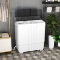 thumbnail image 4 of Gymax Portable Washing Machine 20 lbs Twin Tub Laundry Washer 12 lbs Washer, 4 of 10