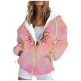thumbnail image 2 of Sweat à Capuche à Manches Longues à la Mode pour Femmes avec Poche Blanche XXL, 2 of 6