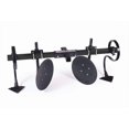 thumbnail image 1 of Heavy Hitch Multi-Purpose Disc Cultivator Garden Bedder 3- Point Attachment with S-Tines Powdercoated in Black | USA Made for Compact/Sub-Compact Tractors, 1 of 4