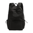 thumbnail image 1 of Unisex Backpack For Junior High High School Students Large Capacity Travel Bag Simple Design Durable School Bag Laptop Book Carrier Black Color F-039 Black, 1 of 6