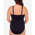 thumbnail image 3 of Lauren Ralph Lauren Plus Size Stretch High-Neck One-Piece Swimsuit, Black, 18W, 3 of 3