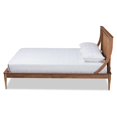 thumbnail image 4 of Baxton Studio Jamila Brown Finished Wood and Rattan Queen Size Platform Bed, 4 of 11