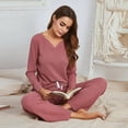 thumbnail image 2 of MesaSe Pyjama Décontracté pour Femmes à Manches Longues Grande Taille Ensemble Service à Domicile, 2 of 7
