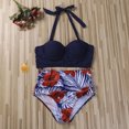 thumbnail image 3 of EYIIYE Women Flower Print Bikini Set High Waist Swimming Suits, 3 of 6