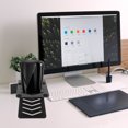 thumbnail image 5 of KAKOWELY Support de Haut-Parleur de Bureau Support de Haut-Parleur en Métal Rack de Refroidissement Audio Support Auto-AUDIO pour Étagère Bureau de Jeu Noir, 5 of 5
