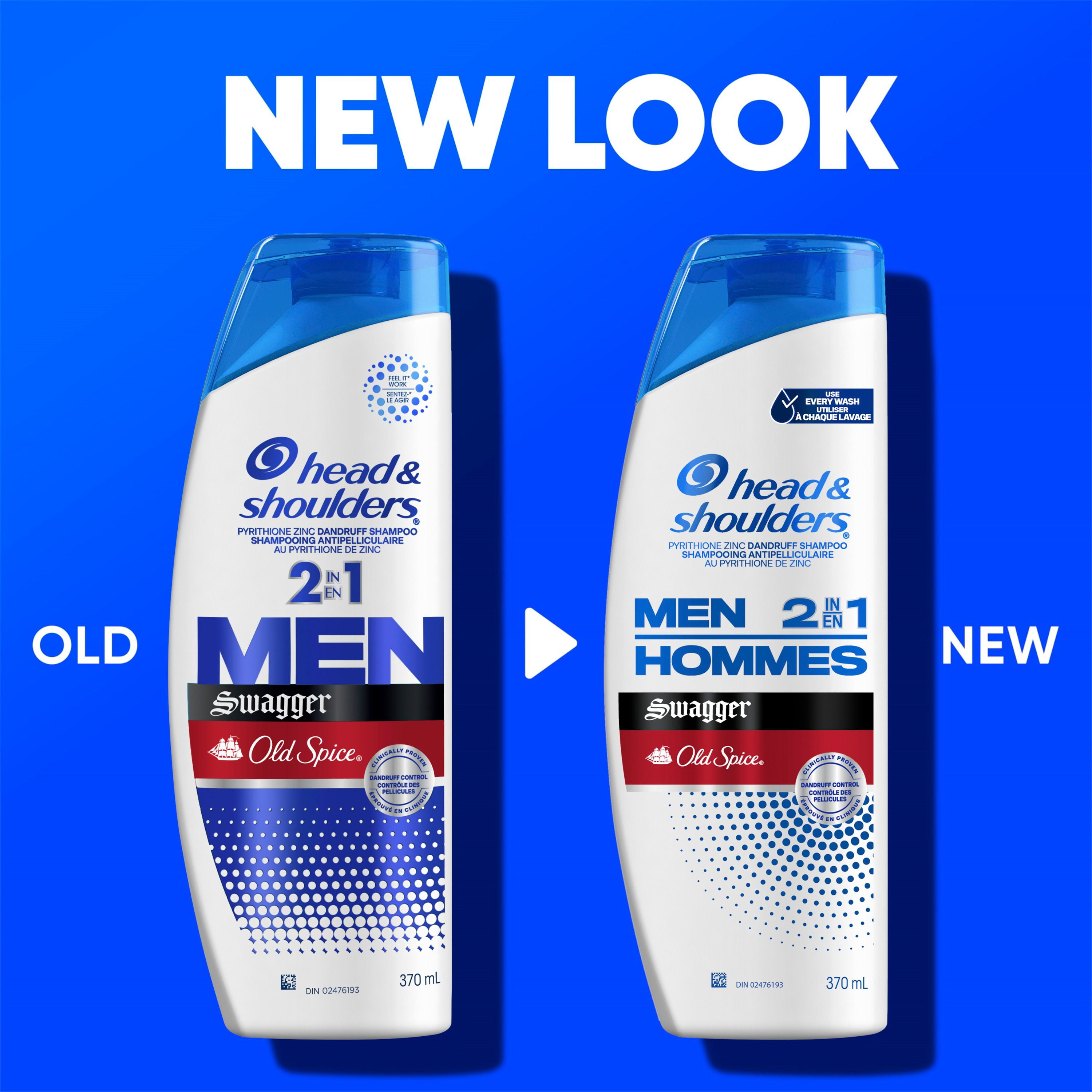 Head and Shoulders Mens 2 1 Dandruff Shampoo Conditioner, Anti-Dandruff Treatment, Old Spice Swagger for Daily Use, Paraben Free, 835ML