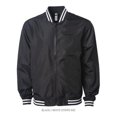 thumbnail image 1 of Independent Trading B35076517 Veste Bomber Légère, Rayures Noires et Blanches - 2TG, 1 of 1