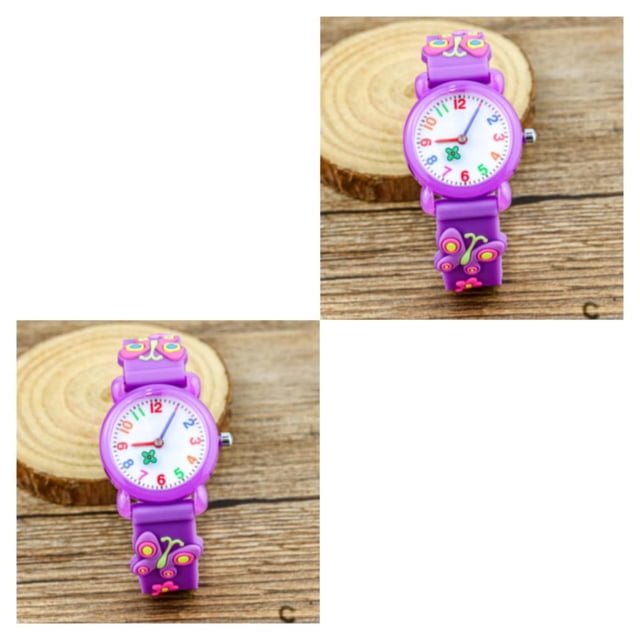tamizeot Educational Analogue Quartz Wrist Watch Accurate Timing For Children Waterproof Childrens Watches 2Set