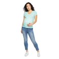 thumbnail image 1 of Paisley Sky Maternity Short Sleeve V-Neck Tee, 1 of 6
