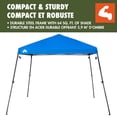 thumbnail image 3 of Ozark Trail 10ft x 10ft Slant Leg Instant Canopy, Sturdy Steel Frame, Covers 64 SQ ft for Shade & Sun Protection, 98" Center Height, Blue, Easy to Set Up., 3 of 12