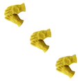 thumbnail image 1 of Youkk Yellow Cowhide Leather Racing Motorcycle Biker Gloves Enhanced Grip and Comfort M 3Set, 1 of 6
