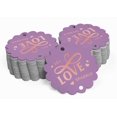 thumbnail image 2 of Inkdotpot Pack Of 100 Let Love Sparkle Wedding Favor Paper Tags Craft Real Silver Foil Hang Tags, 2 of 6