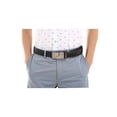 thumbnail image 2 of Unique Bargains Men's Holeless Automatic Buckle PU Leather Ratchet Belt, 2 of 7