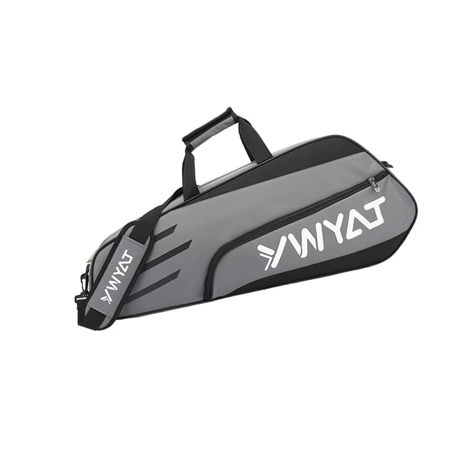 jinwen Badminton Racquet Bag Gym Bag Sports Equipment Bag Portable Racket Carry Bag Gray Black