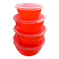 thumbnail image 1 of Food Storage Containers, Stackable Plastic Bowls with Lids Stackable Storage Bowls, Airtight Plastic Food Containers, Salad Storage Bowls, Meal Prep Plastic Bowls Space-Saving Round Containers, 1 of 6