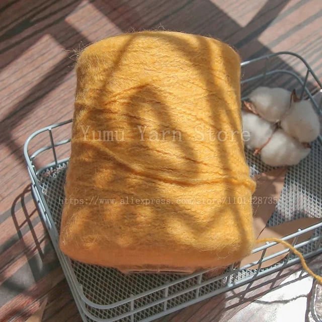 500G/Ball Multicolor Soft Mohair Yarn For Hand Knitting Woollen Acrylic Long Fluffy Crocheting Thread DIY Sweater Fall Winter