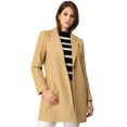 thumbnail image 2 of INSPIRE CHIC Manteau Long Classique pour Femme à Revers Cranté, Manches Longues, 2 of 7