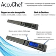 thumbnail image 2 of AccuChef Rapid Response Digital Thermometer, Stainless Steel, Backlit Display, Model 2275, 2 of 8
