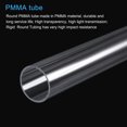 thumbnail image 4 of Unique Bargains 36mm ID 40mm OD 305mm  Clear Acrylic Pipe Rigid Round Tube for Lighting, Models, Plumbing, Crafts 2 Pack, 4 of 6